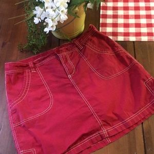 Red skort three hearts